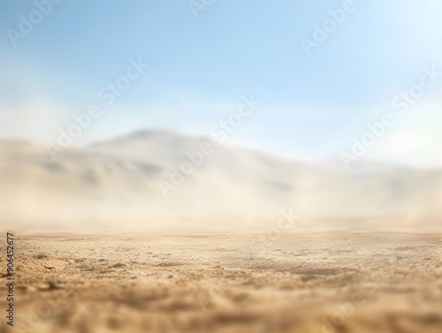 blurred desert background