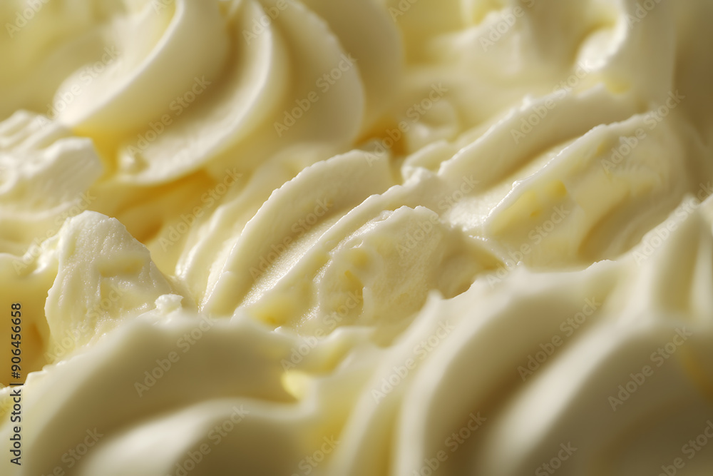 Soft whipped butter textured background. Creamy surface and texture is swirled and mixed Soft whipped butter textured background. Creamy surface and texture is swirled and mixed