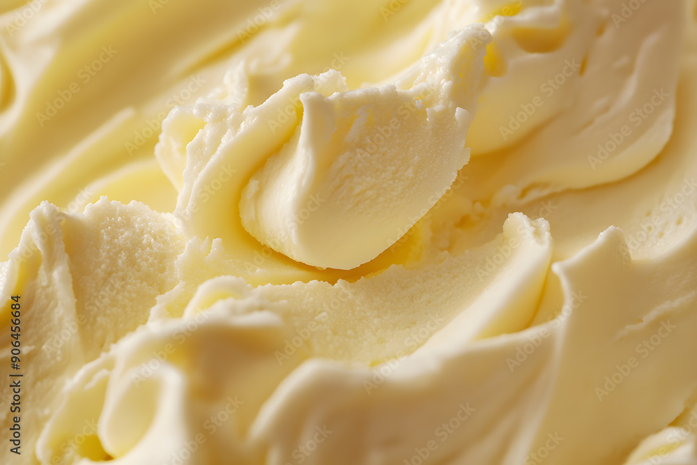 Soft whipped butter textured background. Creamy surface and texture is swirled and mixed Soft whipped butter textured background. Creamy surface and texture is swirled and mixed