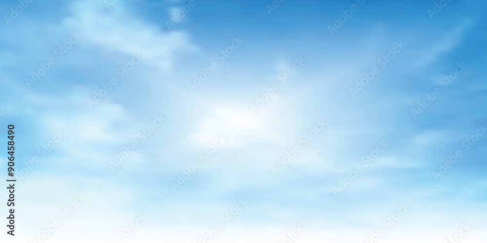 Blue clear sky with white clouds, background for nature, weather or landscapes. Blue clear sky with white clouds, background for nature, weather or landscapes.
