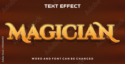 Magician editable text effect