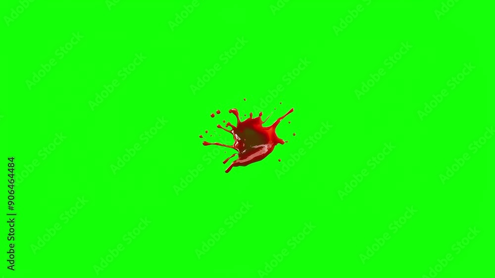 Ketchup sauce splashes turn into ketchup text art, in seamless back and forth loop, isolated on green background, chroma key, green screen Ketchup sauce splashes turn into ketchup text art, in seamless back and forth loop, isolated on green background, chroma key, green screen