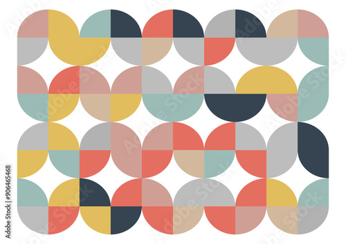 scandi style retro abstract background design 