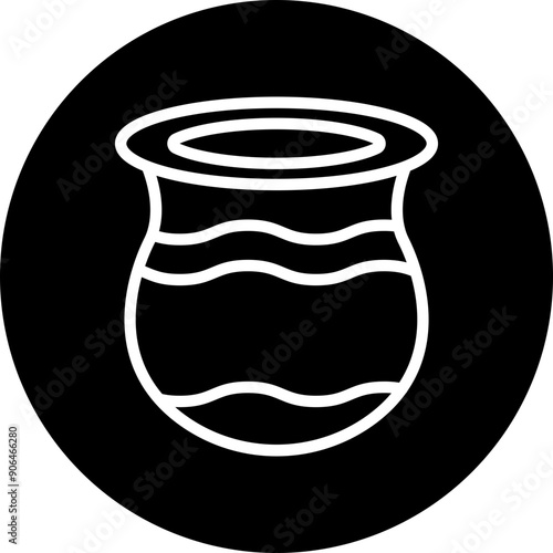 Clay Vector Line White Circle Black