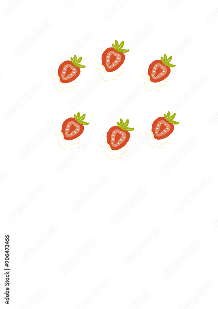 Naklejka premium sweet dessert cakes, pastry, bread illustration - patisserie