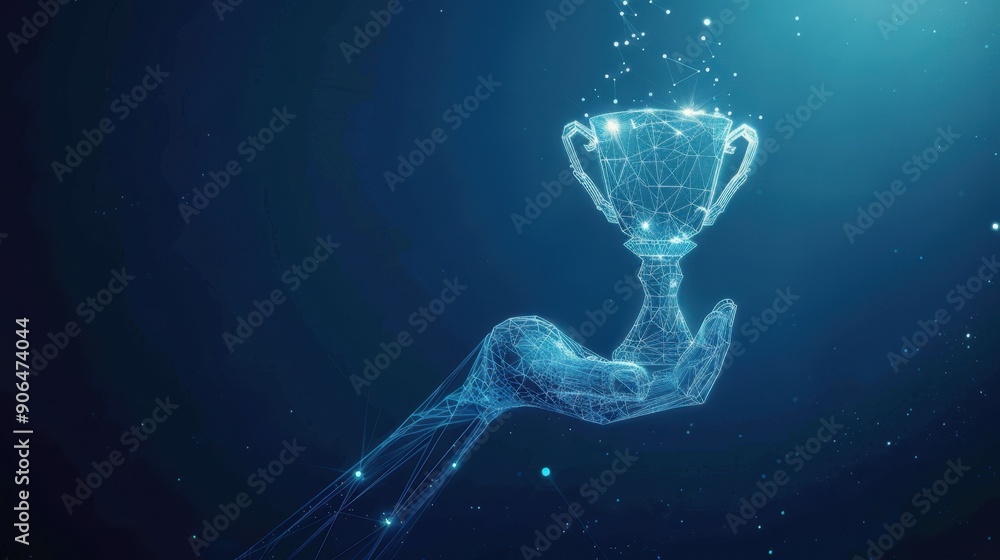 The digital trophy award The digital trophy award