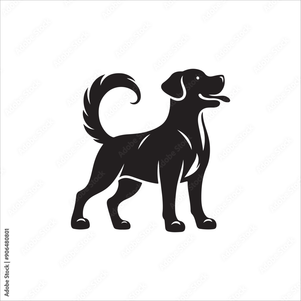 Dog silhouette vector Dog silhouette vector
