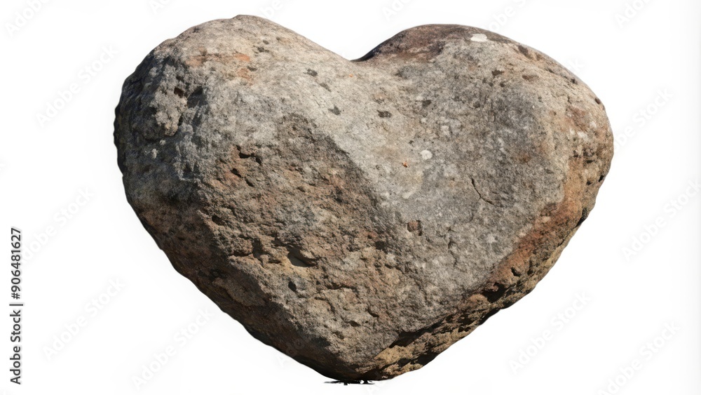 Fototapeta premium Heart-shaped Boulder with Rough Texture