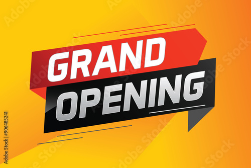 coming soon grand opening word concept vector illustration with megaphone and 3d, web, mobile app, poster, banner, flyer, background, gift card, coupon, label, wallpaper

