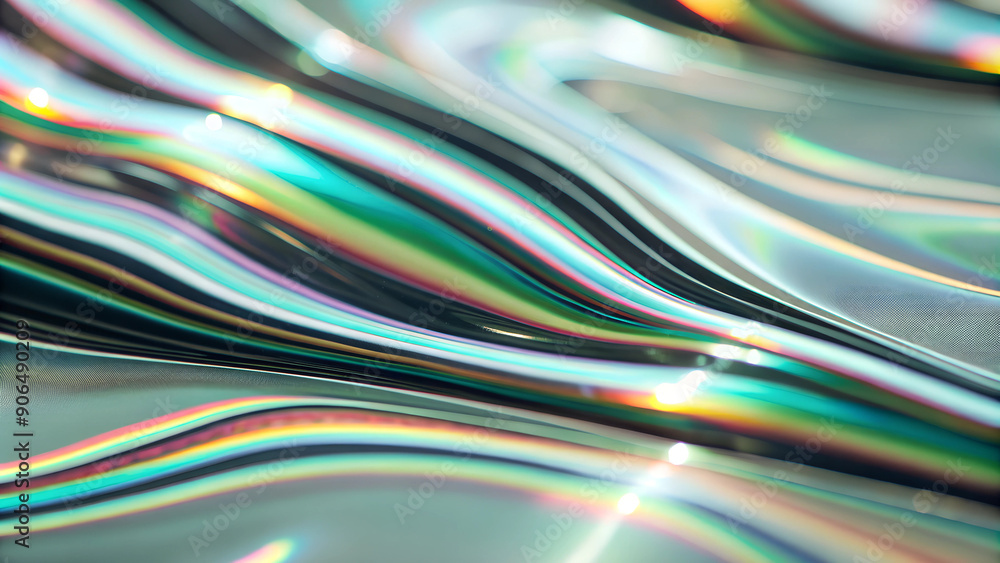 Holographic abstract background. Holographic neon foil trend background. Abstract color wave rainbow striped paper backdrop. Holographic abstract background. Holographic neon foil trend background. Abstract color wave rainbow striped paper backdrop.