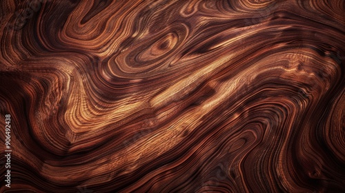 Rich brown wood grain background texture.