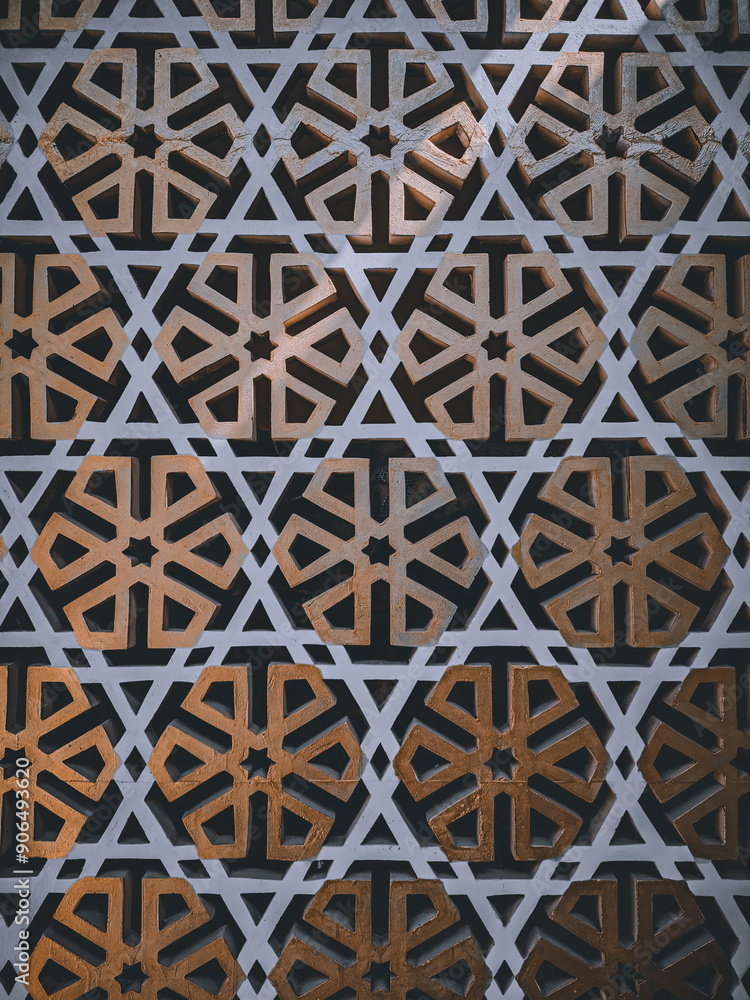 Symmetrical pattern of building windows Symmetrical pattern of building windows