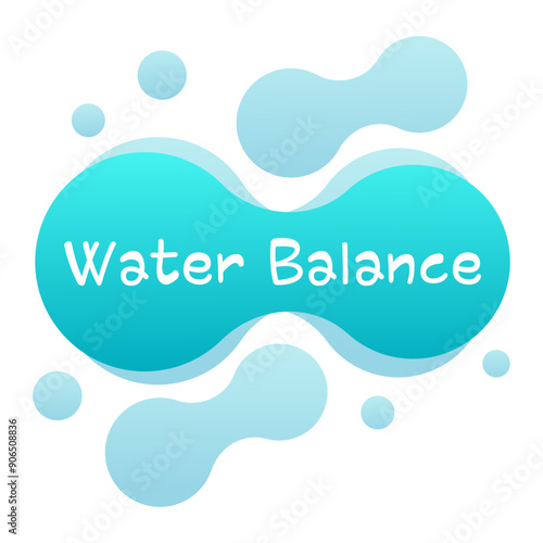 Water balance. Light blue fluid. Liquid, drops, Hydration, substance, gaseous, aerial, air, molecule, chemistry, laboratory research, science, make experiments, medicine, medicament, healthcare