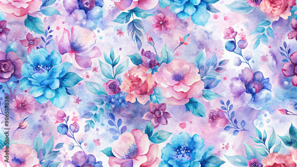 Seamless rose vector pattern with floral beauty Seamless rose vector pattern with floral beauty