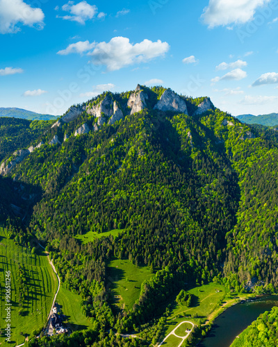 Obraz na płótnie Summer view of the Three Crowns in the Pieniny National Park at the foot of the Tatra Mountains. Poland w salonie
