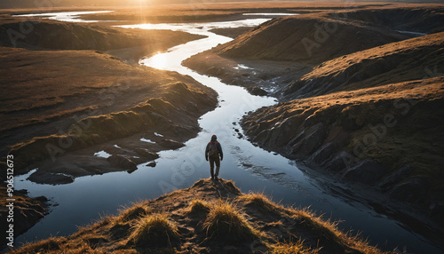 Marsh Mysteries in Rainy Winter: The Seeker's Excursion Surrounded in Landslide photo