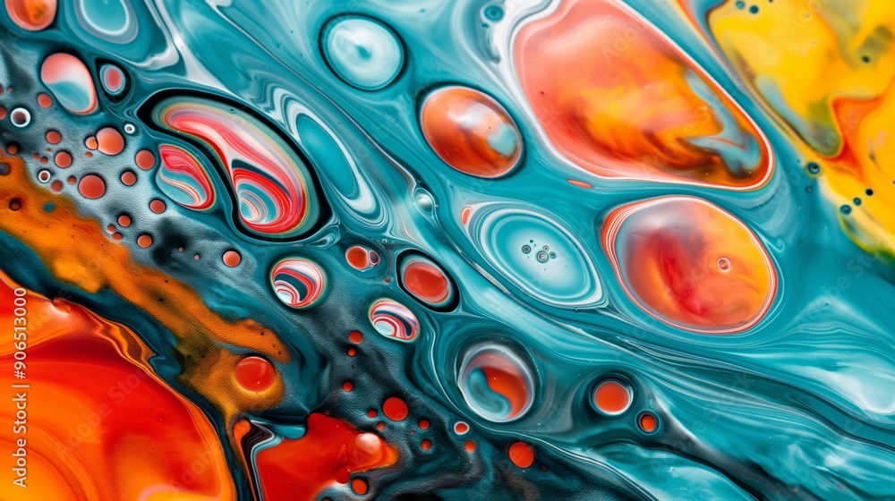 A painting of a colorful swirl of paint with many different colors and shapes. The painting has a lot of texture and depth, and it seems to be a representation of the artist's emotions and feelings A painting of a colorful swirl of paint with many different colors and shapes. The painting has a lot of texture and depth, and it seems to be a representation of the artist's emotions and feelings