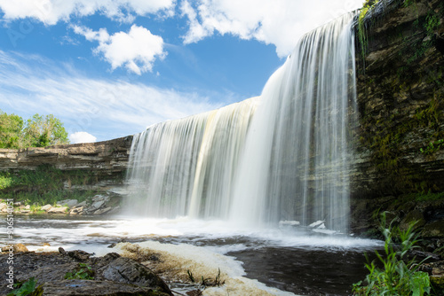 Jagala Waterfall or Jagala juga, the widest and most powerful natural waterfall in Estonia, located on the Jagala River near the Gulf of Finland. Koogi, Harju County.
