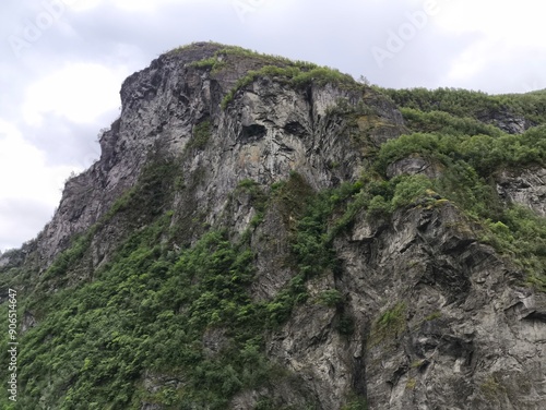 Fiordo de Geiranger, Fiordo Noruego, Calavera en la Montaña