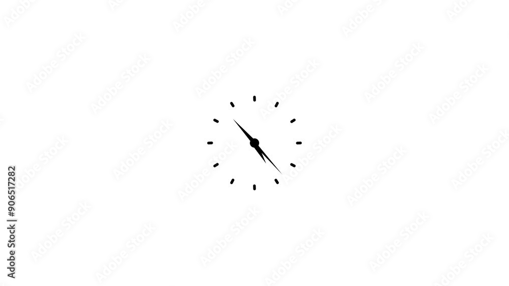 abstract simple clock icon animation.. abstract simple clock icon animation..