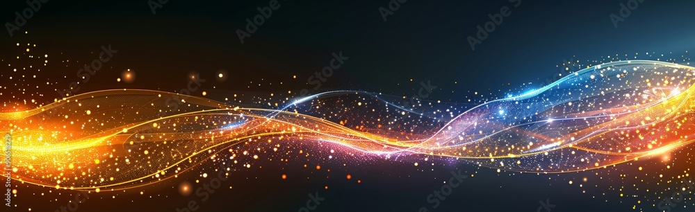Christmas abstract background or new year banner with copy space. Abstract shiny colorful wavy lines background for christmas or new year banner design Christmas abstract background or new year banner with copy space. Abstract shiny colorful wavy lines background for christmas or new year banner design
