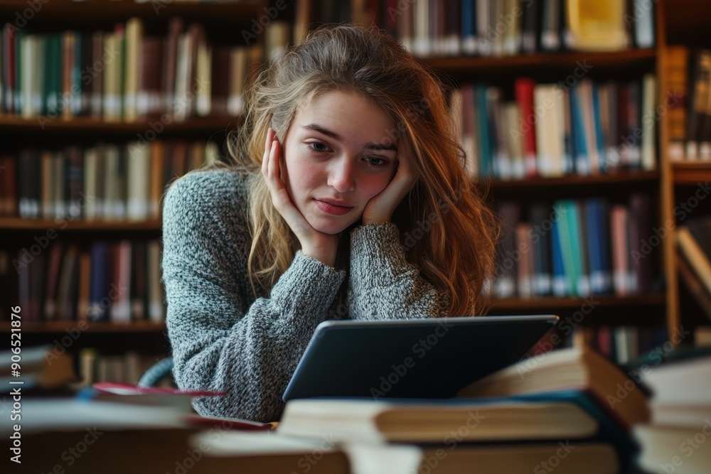 Digital Era Education: Emotional College Student Absorbed in Academic Journals with Library Background Digital Era Education: Emotional College Student Absorbed in Academic Journals with Library Background