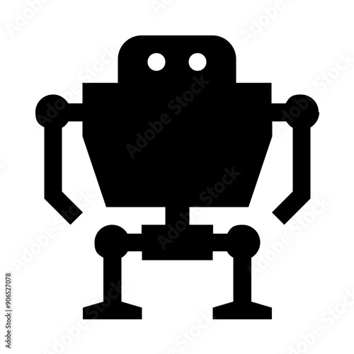 Futuristic Robot Solid Icon