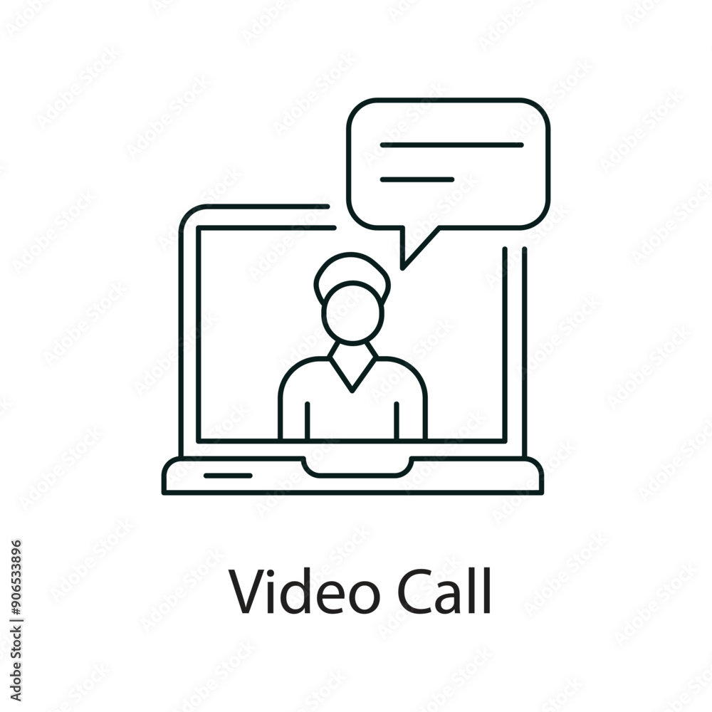 Video Call Icon. Vector Icon Design Video Call Icon. Vector Icon Design