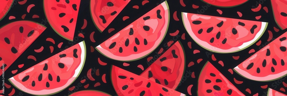 Abstract pattern texture seamless background of watermelon slices Abstract pattern texture seamless background of watermelon slices