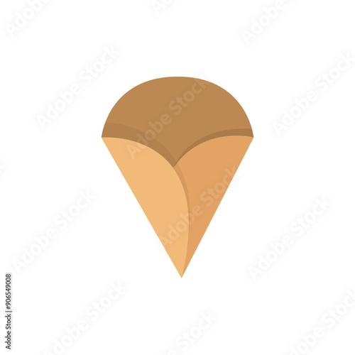 Food package minimalist vector illustration ,simple transparent graphic element .Isolated on white background