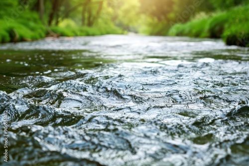 A pristine river with clean © JK_kyoto