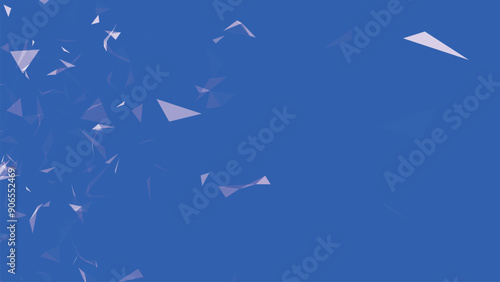 Abstract background with connecting dots and lines. Network connection structure. Data technology and scientific illustration. Weave effect. 3D vector illustration
