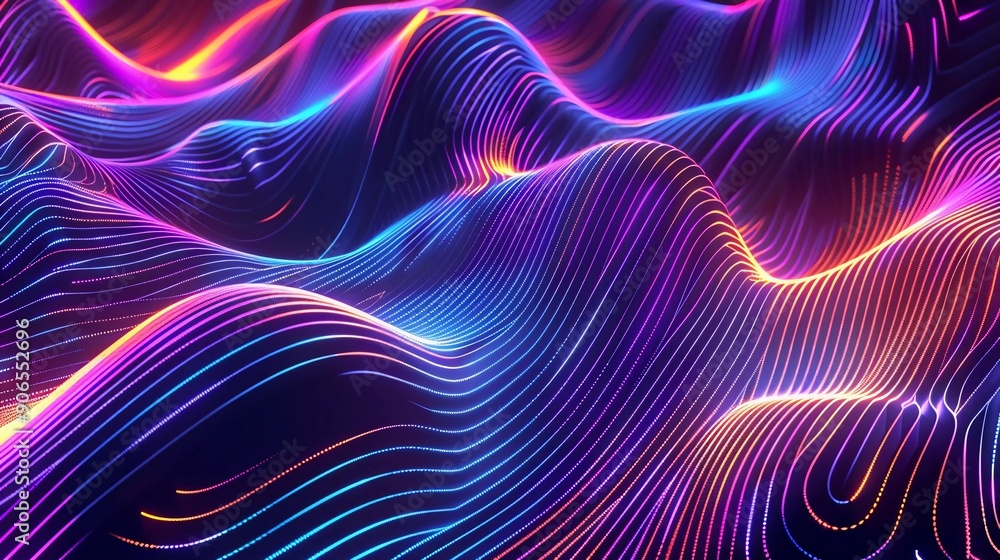 abstract neon wavy lines background which is very good abstract neon wavy lines background which is very good