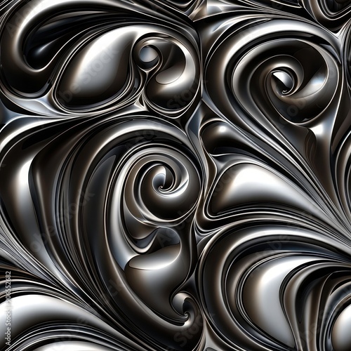 Seamless pattern of sleek m...
