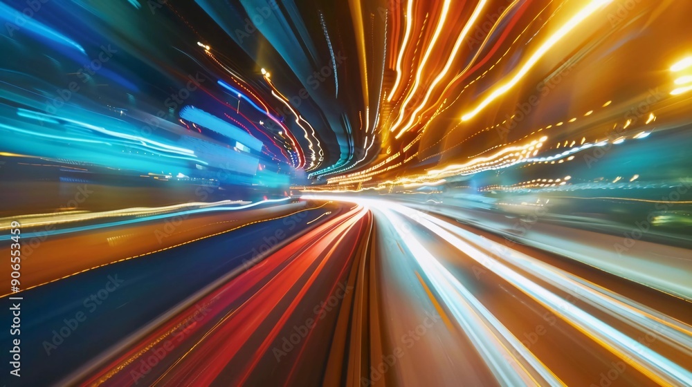 acceleration speed motion on night road which is very good acceleration speed motion on night road which is very good