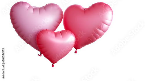 various beautiful heart balloons