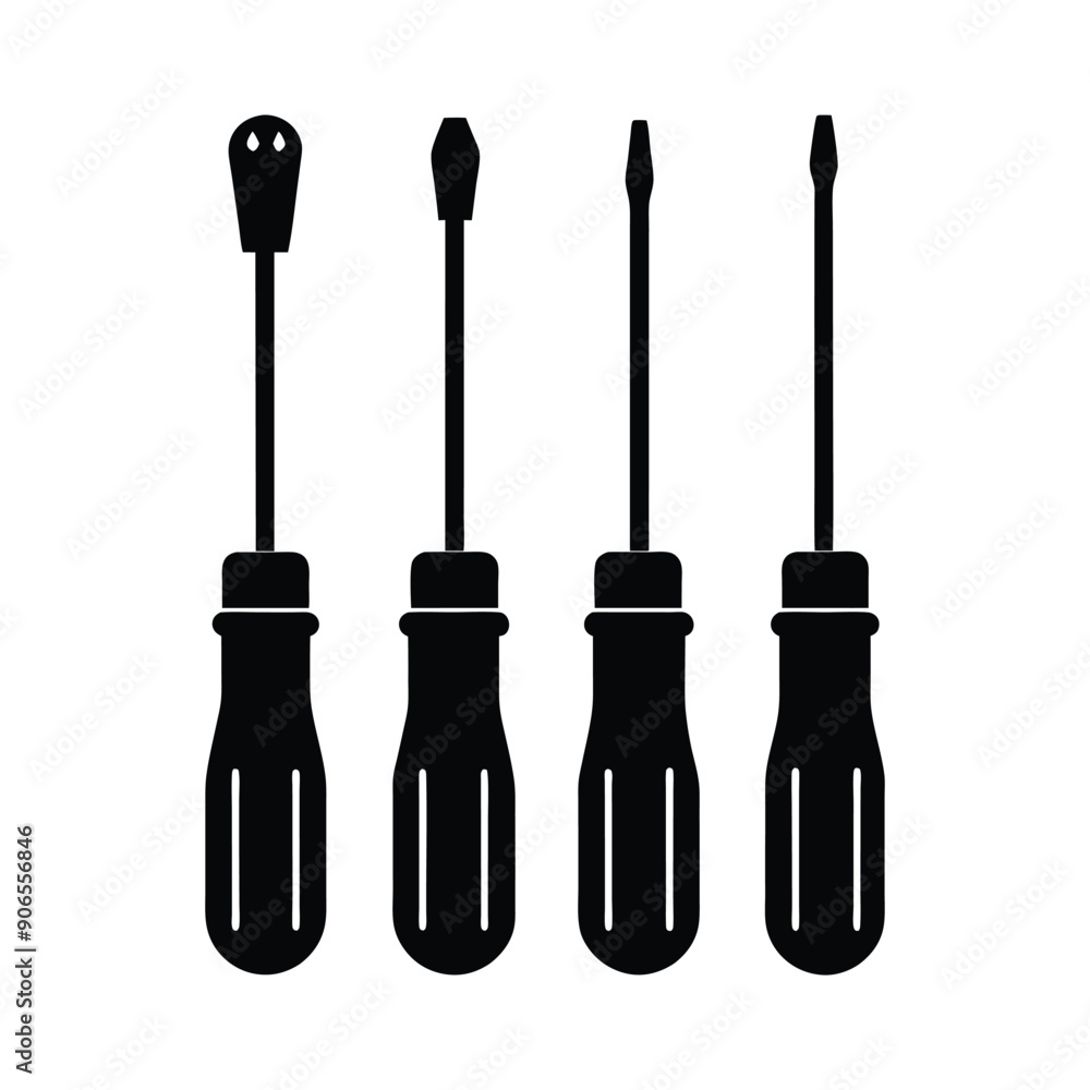 a silhouette of a screwdriver illustration
a silhouette of a screwdriver illustration