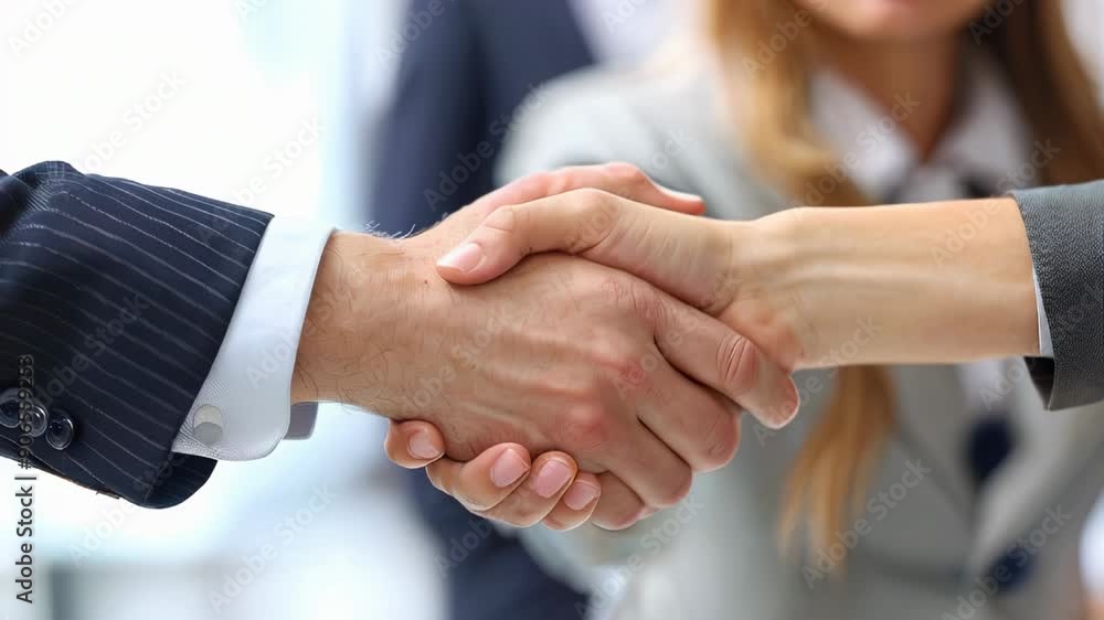 Professional Handshake in a Business Environment Professional Handshake in a Business Environment