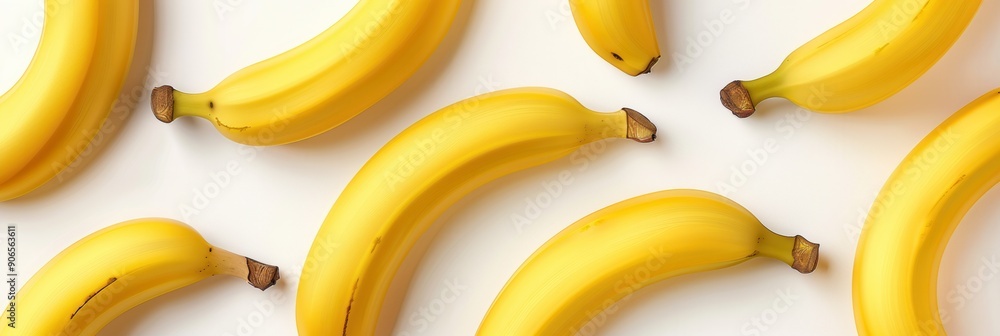 Seamless pattern background of fresh yellow goden banana fruit Seamless pattern background of fresh yellow goden banana fruit