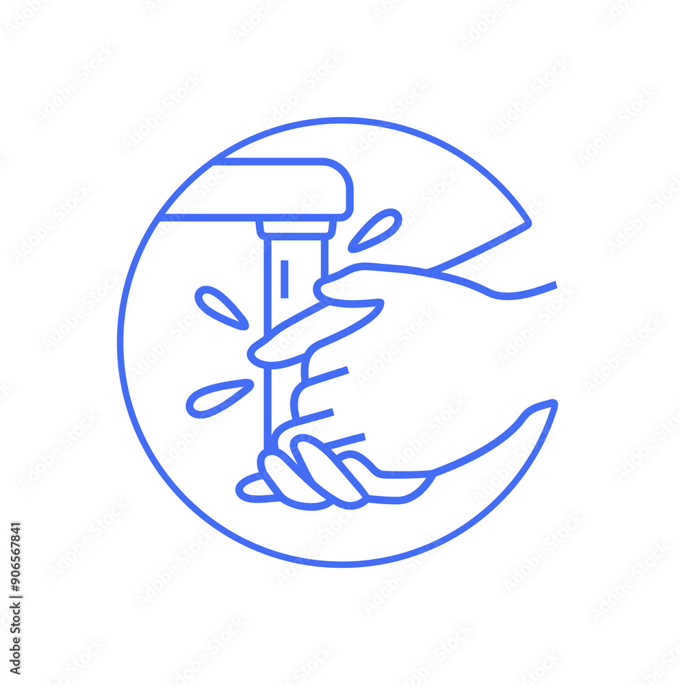 Washing hands with soap graphic design Washing hands with soap graphic design