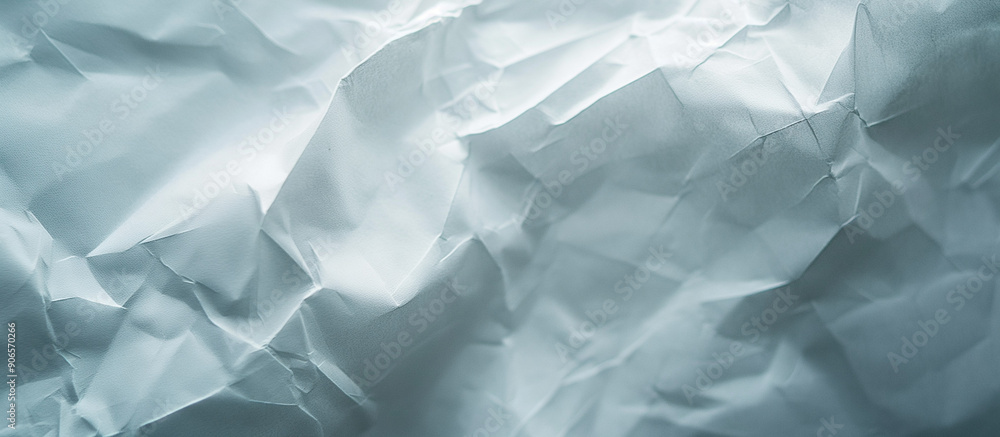 Textured white crumpled paper uneven soft wrinkles across the surface Textured white crumpled paper uneven soft wrinkles across the surface