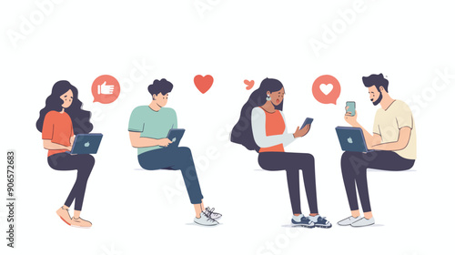 People Dating Online Landing Page Template Four . 