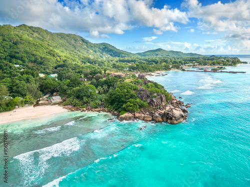 La Digue  Pointe Cap Barbi Anse Severe Seychelles