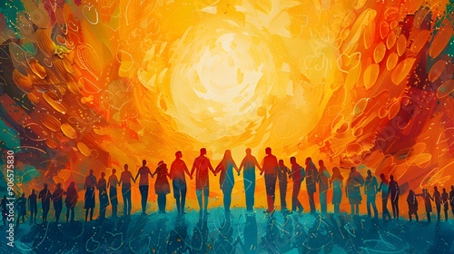 Showcase Youths Day with a vibrant and striking digital illustration design.