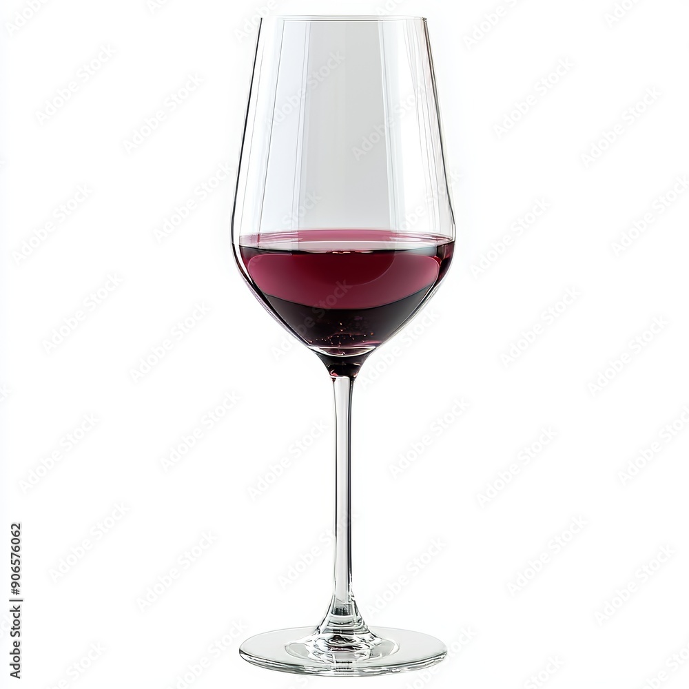Transparent background with glass of Malbec wine Transparent background with glass of Malbec wine