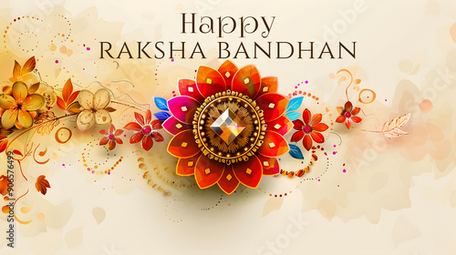 Celebrate Raksha Bandhan with a beautifully designed festive poster