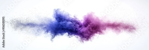 Wallpaper Mural Isolated blue and purple smoke merging on a transparent background. Torontodigital.ca