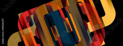 Lines, abstract letter style design background. Geometric vector Illustration For Wallpaper, Banner, Background, Card, Book Illustration, landing page