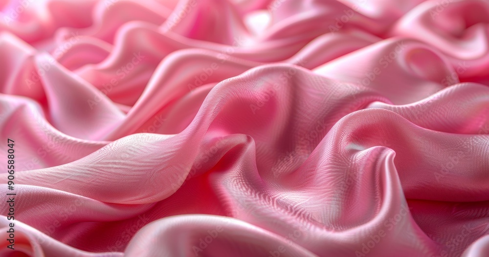 Obraz premium Pink Fluffy Textured Fabric