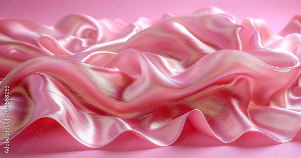 Fototapeta premium Abstract Pink Ripples
